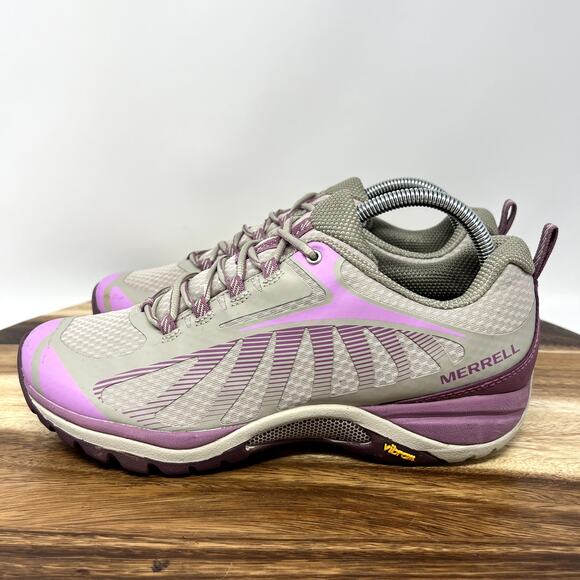 Merrell Women's 9.5 Siren Edge 3 Hiking Walking Waterproof Shoes Fondant Silver - Picture 2 of 9